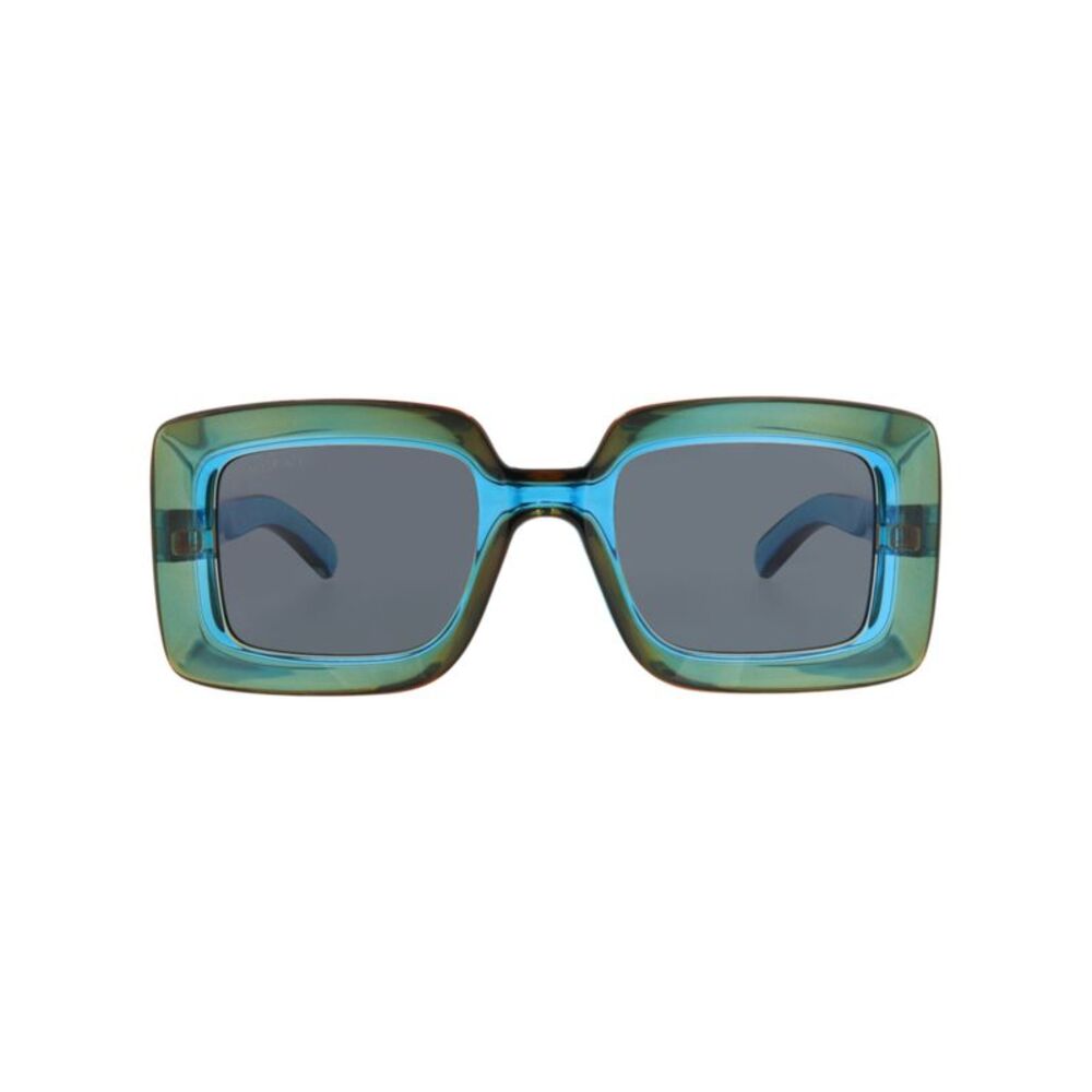 Gucci Square-Frame Injection Sunglasses Blue Womens